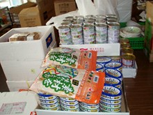 Canned Food distribution in Tohoku